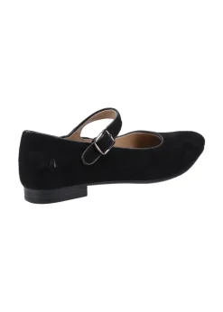 Hush Puppies Black Melissa Strap Shoe