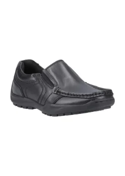 Hush Puppies Black Morgan Slip On Junior