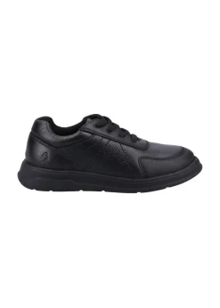 Hush Puppies Black Robert Senior Shoe