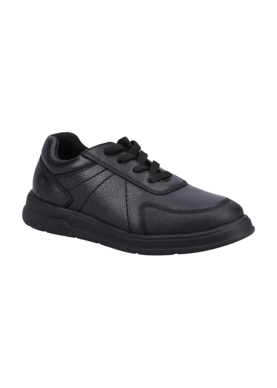 Hush Puppies Black Robert Senior Shoe