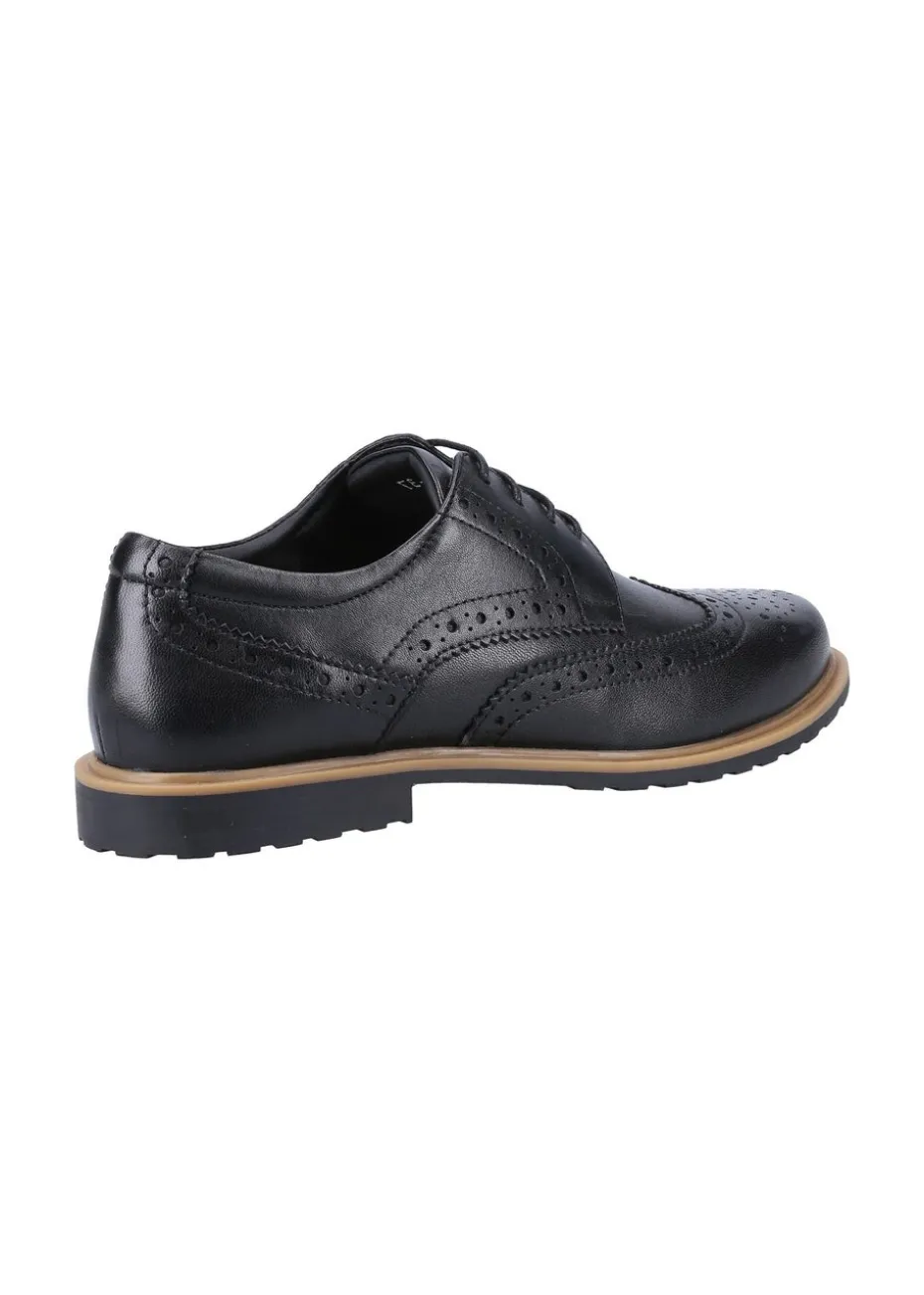 Hush Puppies Black/Brown Verity Brogue