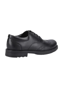 Hush Puppies Boys Black Brian Senior School Shoes (Older 3-6)