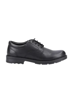 Hush Puppies Boys Black Bruno Senior School Shoes (Older 3-6)