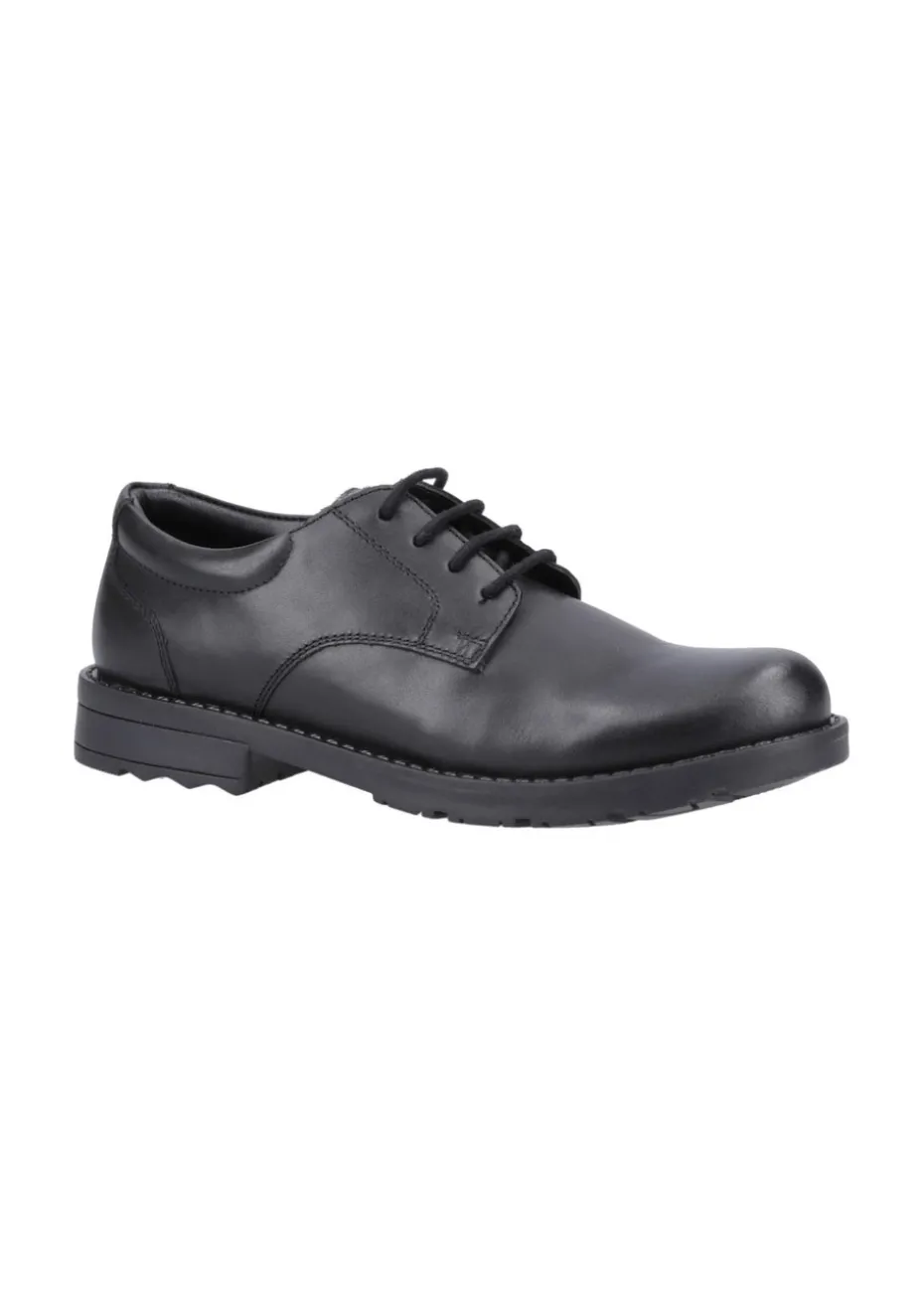 Hush Puppies Boys Black Bruno Senior School Shoes (Older 3-6)