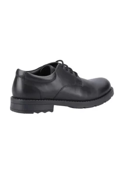 Hush Puppies Boys Black Bruno Senior School Shoes (Older 3-6)