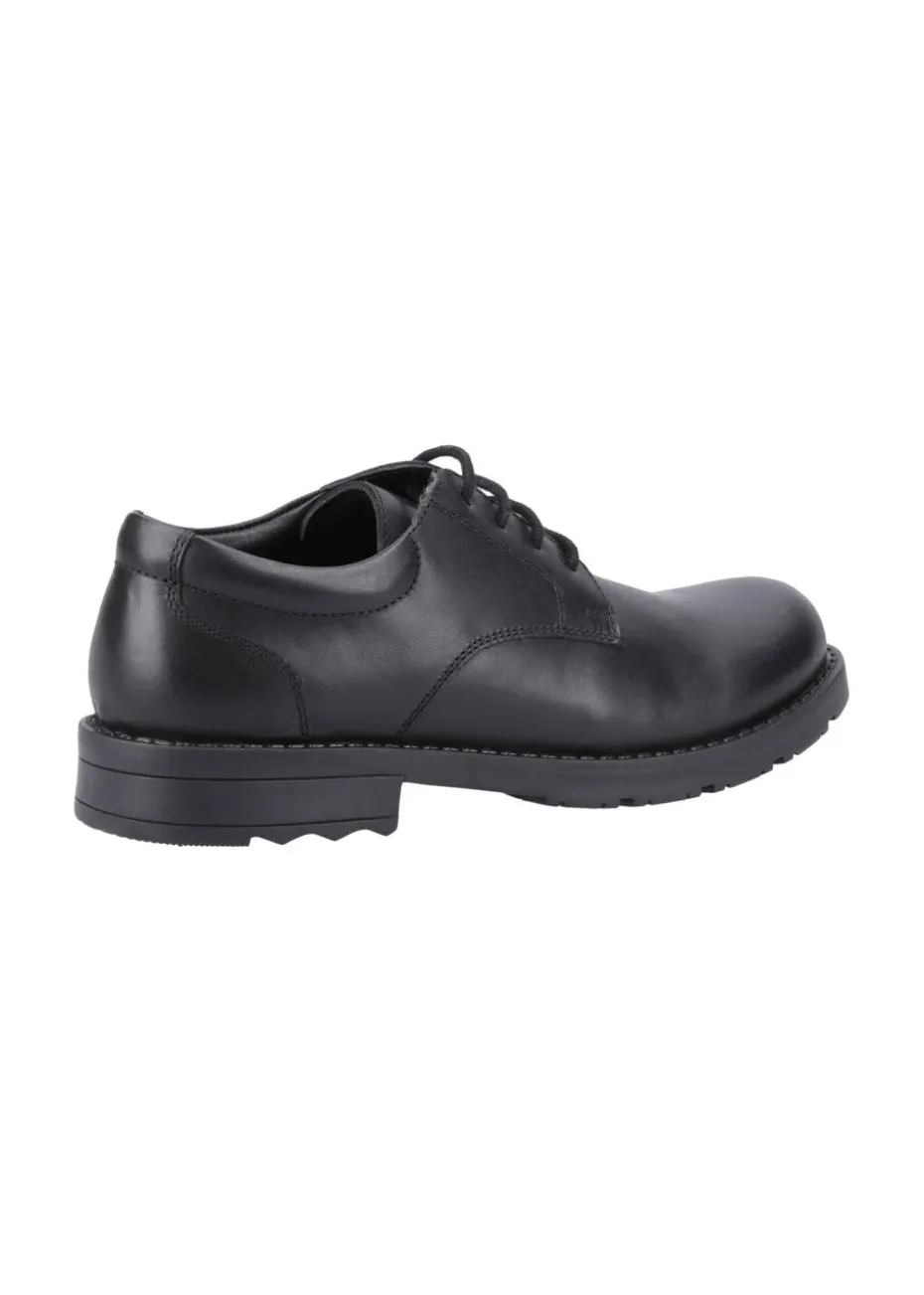 Hush Puppies Boys Black Bruno Senior School Shoes (Older 3-6)