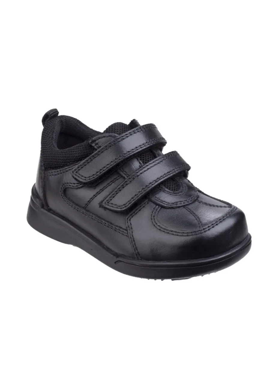 Hush Puppies Boys Black Liam Infant School Shoes (Younger 4 - 13)