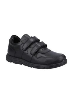 Hush Puppies Boys Black Lucas Senior School Shoes (Older 3-6)