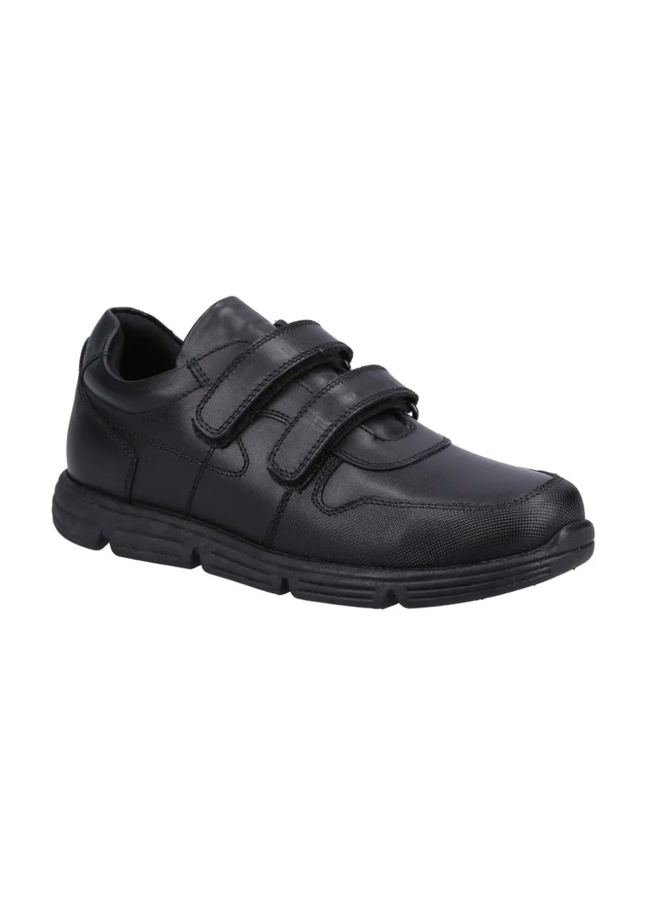 Hush Puppies Boys Black Lucas Senior School Shoes (Older 3-6)