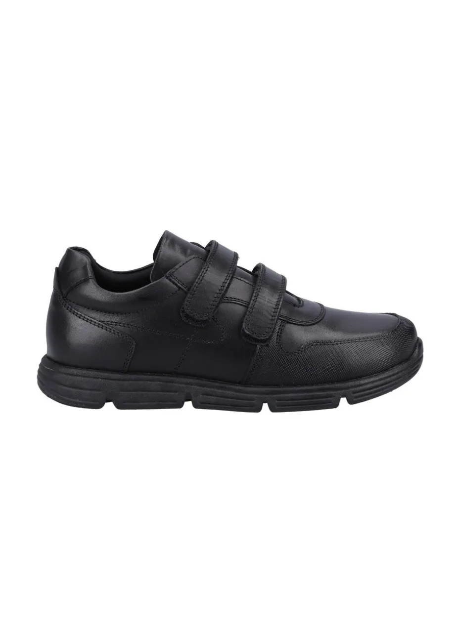 Hush Puppies Boys Black Lucas Senior School Shoes (Older 3-6)