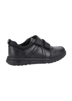 Hush Puppies Boys Black Spencer Junior School Shoes (Younger 10-Older 6)
