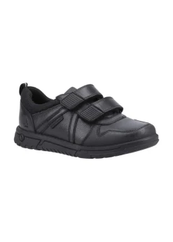 Hush Puppies Boys Black Spencer Junior School Shoes (Younger 10-Older 6)
