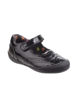 Hush Puppies Girls Black Rina Infant Patent School Shoes (Younger 6- 9.5)