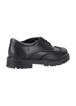 Hush Puppies Girls Black Maxine Junior School Shoes (Younger 10 - Older 2)