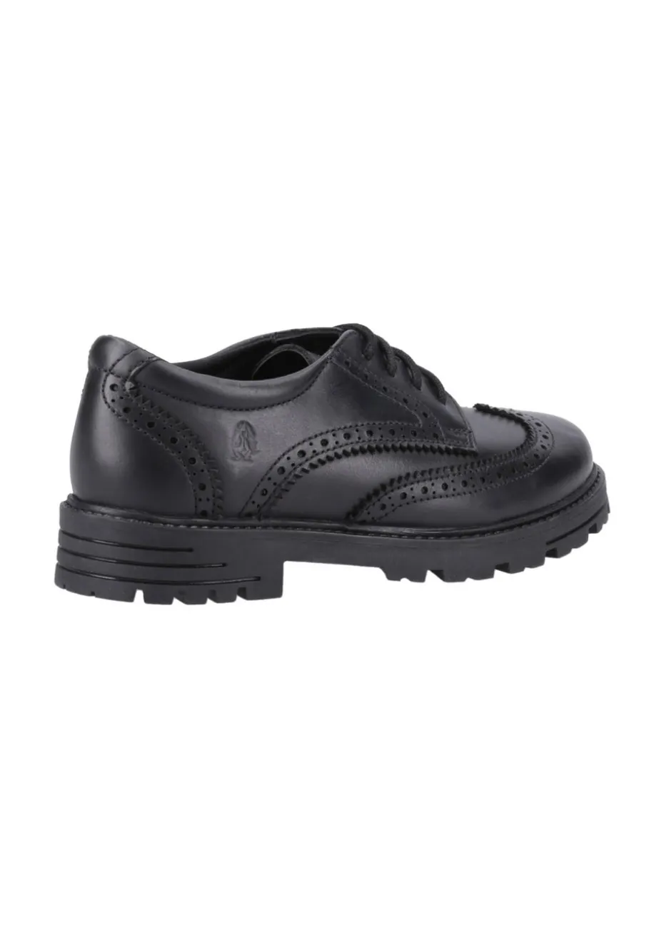 Hush Puppies Girls Black Maxine Junior School Shoes (Younger 10 - Older 2)