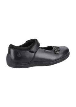 Hush Puppies Girls Black Christina Junior School Shoes (Younger 10-Older 2)