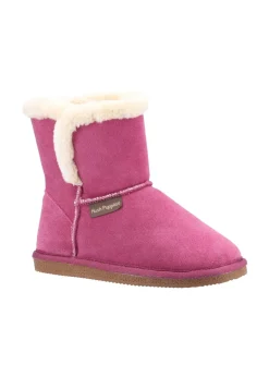Hush Puppies Pink Ashleigh Slipper Bootie