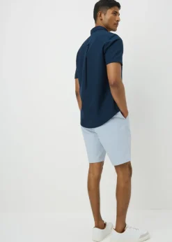 Ice Blue Slim Fit Chino Shorts