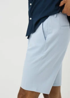 Ice Blue Slim Fit Chino Shorts