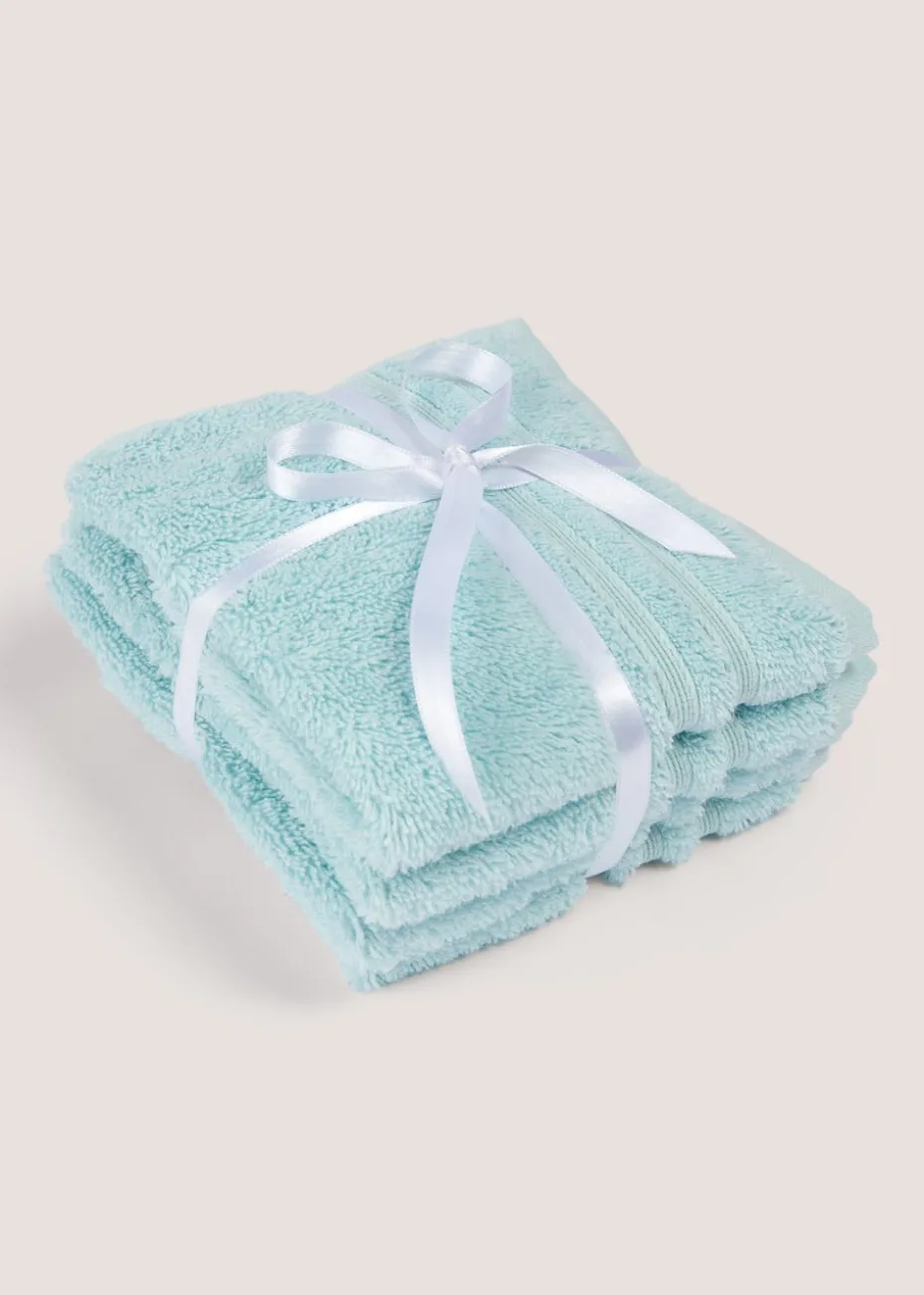 Ice Cream Blue 100% Egyptian Cotton Face Cloth