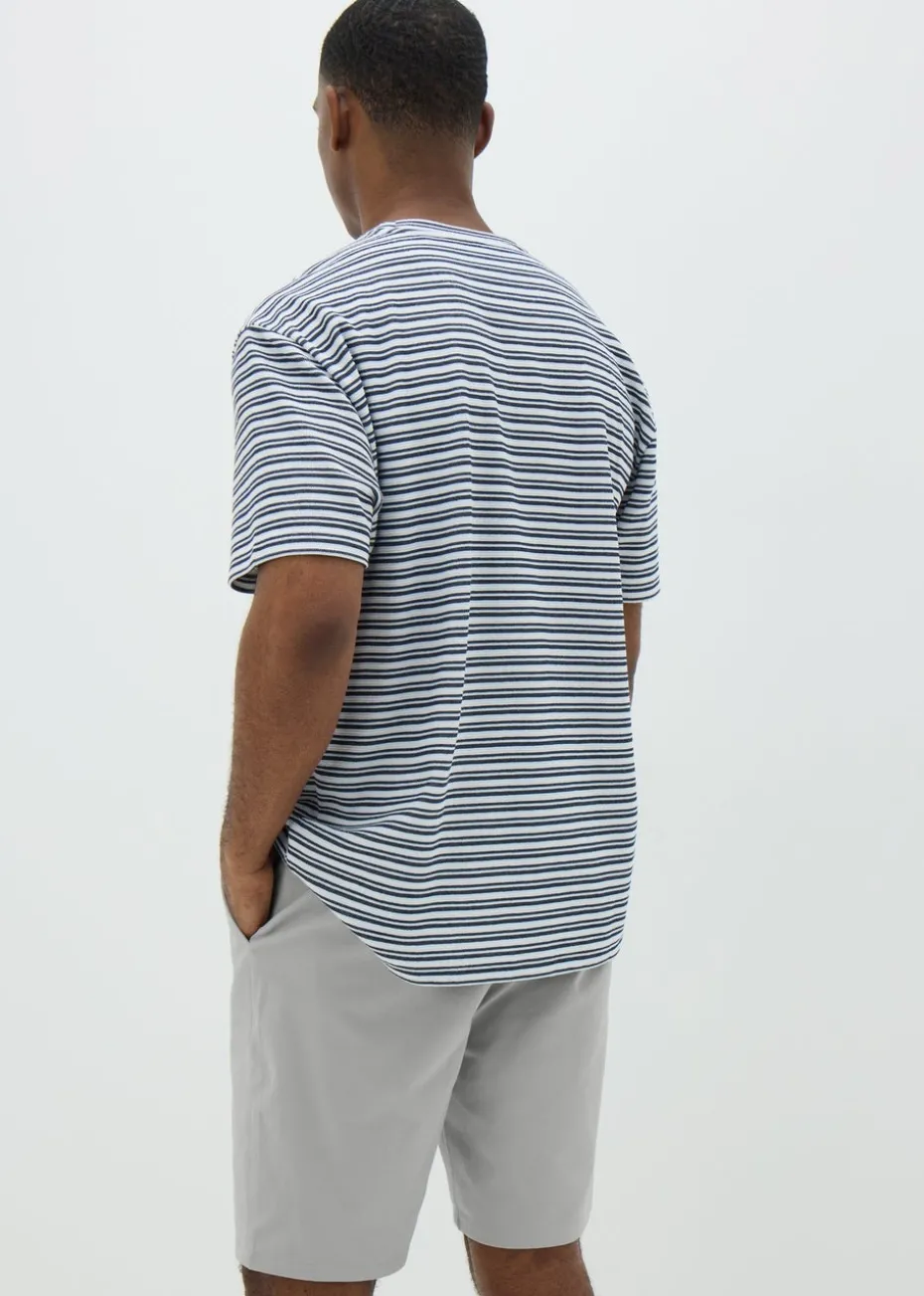 Ice Grey Slim Fit Chino Shorts