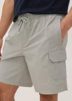 Ice Grey Smart Cargo Shorts