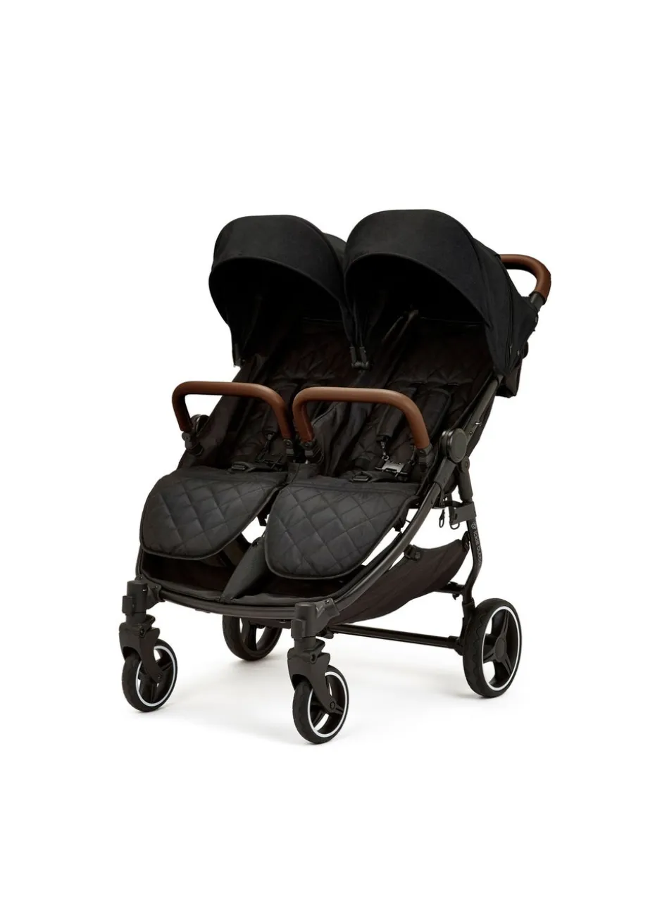 Ickle Bubba Black Venus Prime Double Stroller