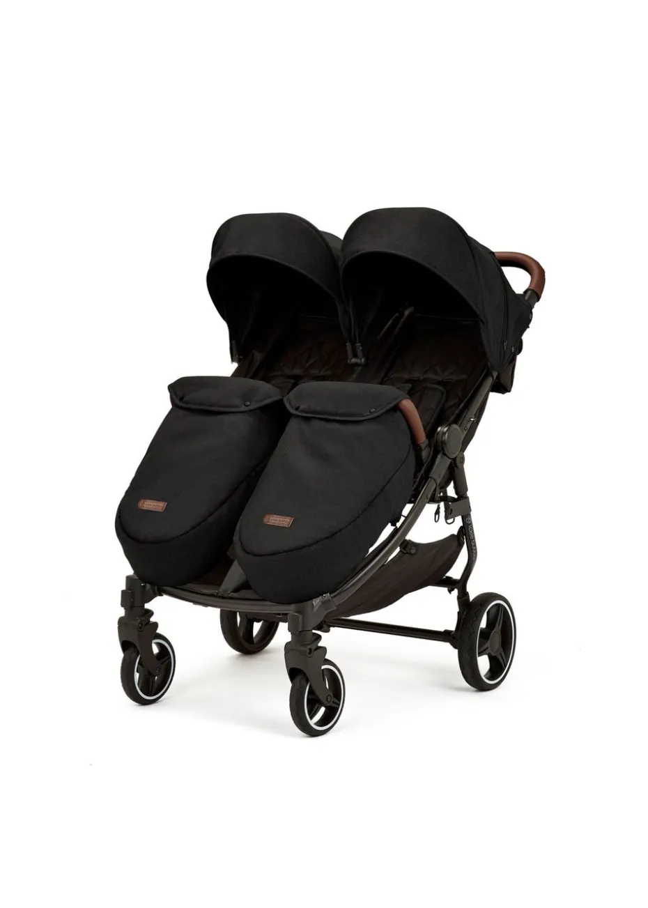 Ickle Bubba Black Venus Prime Double Stroller
