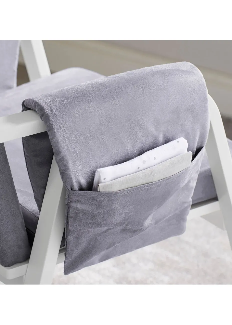 Ickle Bubba Grey Dursley Rocking Chair & Stool