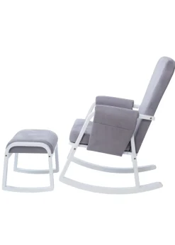 Ickle Bubba Grey Dursley Rocking Chair & Stool