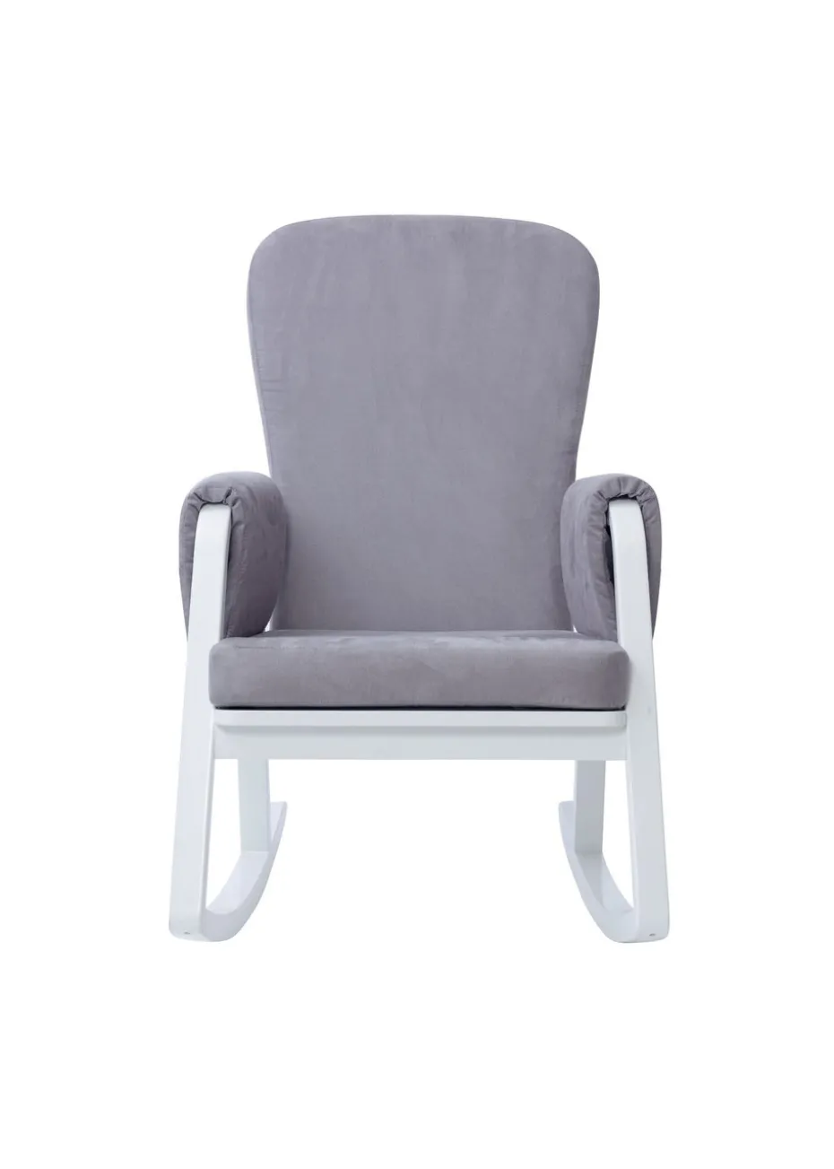 Ickle Bubba Grey Dursley Rocking Chair & Stool