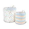 Ickle Bubba White Storage Baskets Rainbow Dreams 2 Pack