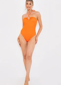 In The Style Orange Swimsuit