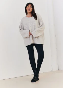 In The Style Stacey Solomon Oatmeal Knitted Jumper