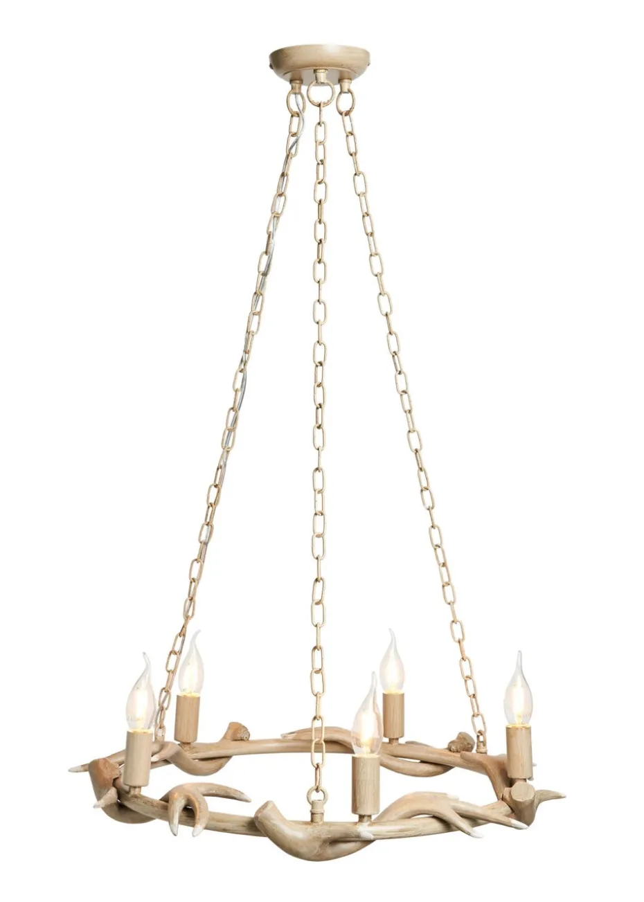Inlight Antler Cartwheel 5L Chandelier (80cm x 62cm)