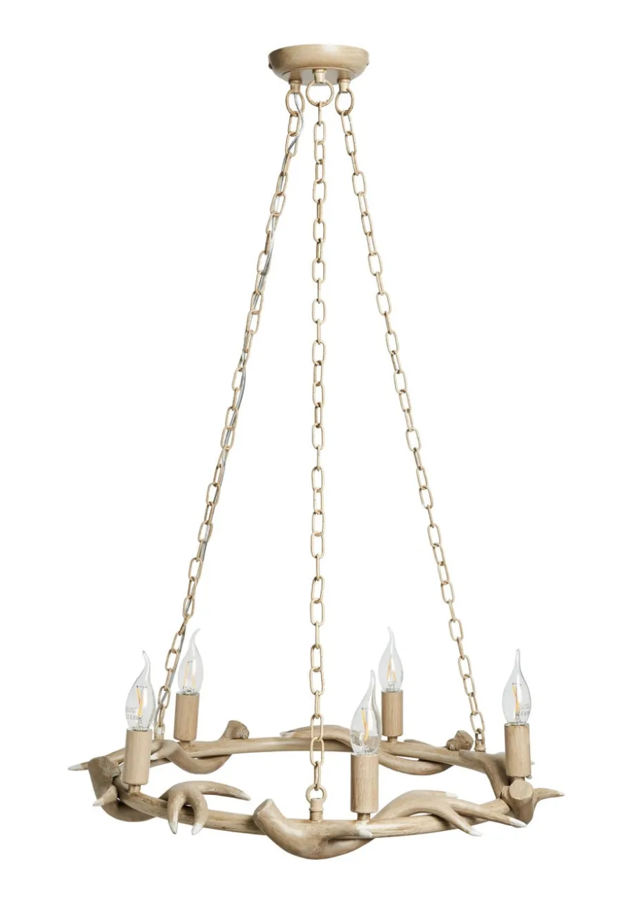 Inlight Antler Cartwheel 5L Chandelier (80cm x 62cm)