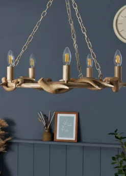 Inlight Antler Cartwheel 5L Chandelier (80cm x 62cm)