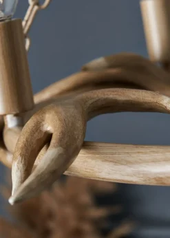 Inlight Antler Cartwheel 5L Chandelier (80cm x 62cm)
