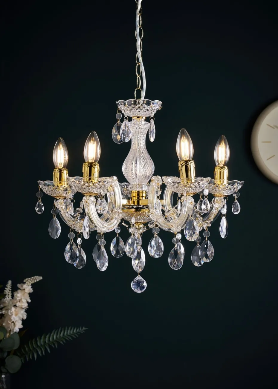 Inlight Charlotte 5 Light Chandelier (145cm x 45cm x 45cm)