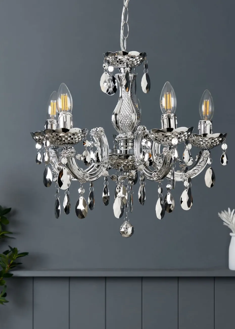 Inlight Charlotte 5 Light Chandelier (145cm x 45cm x 45cm)