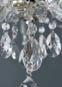 Inlight Charlotte Chrome 5LT Ceiling Fitting (145cm x 45cm x 45cm)