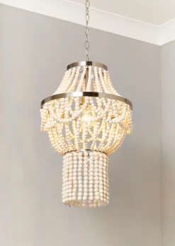 Inlight Clara Wooden Beaded Chandelier (140cm-60cm x 40cm)
