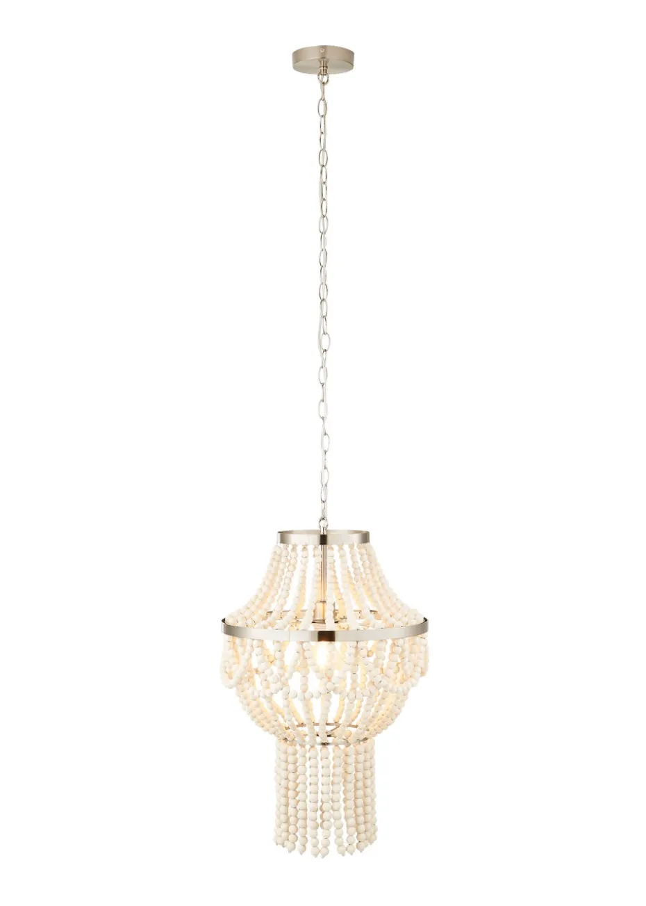 Inlight Clara Wooden Beaded Chandelier (140cm-60cm x 40cm)