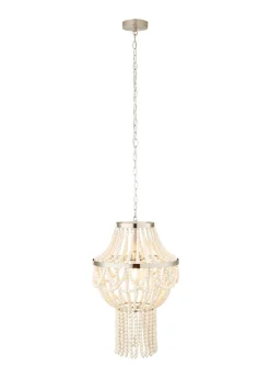 Inlight Clara Wooden Beaded Chandelier (140cm-60cm x 40cm)