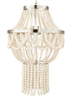 Inlight Clara Wooden Beaded Chandelier (140cm-60cm x 40cm)