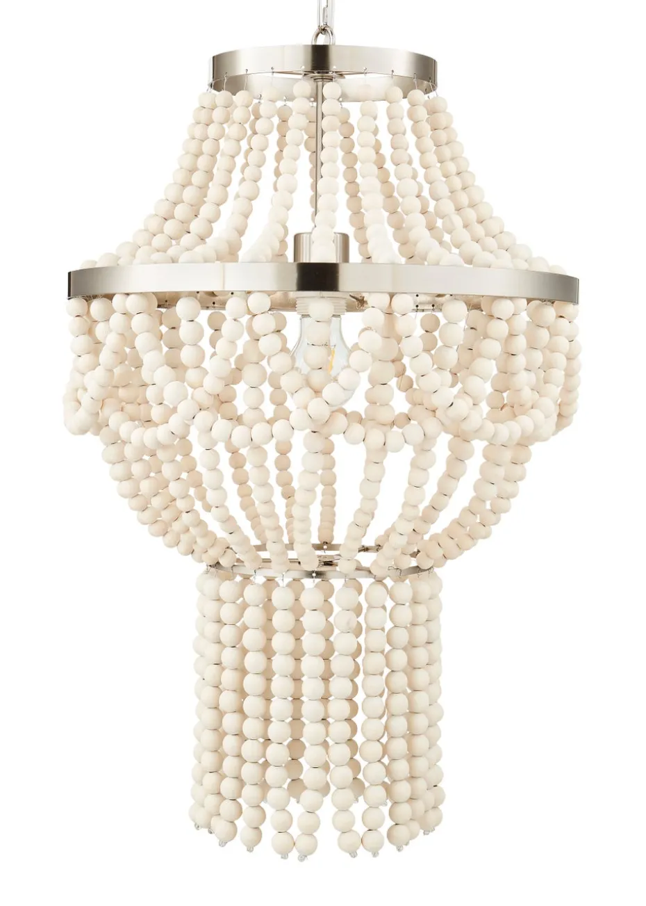 Inlight Clara Wooden Beaded Chandelier (140cm-60cm x 40cm)