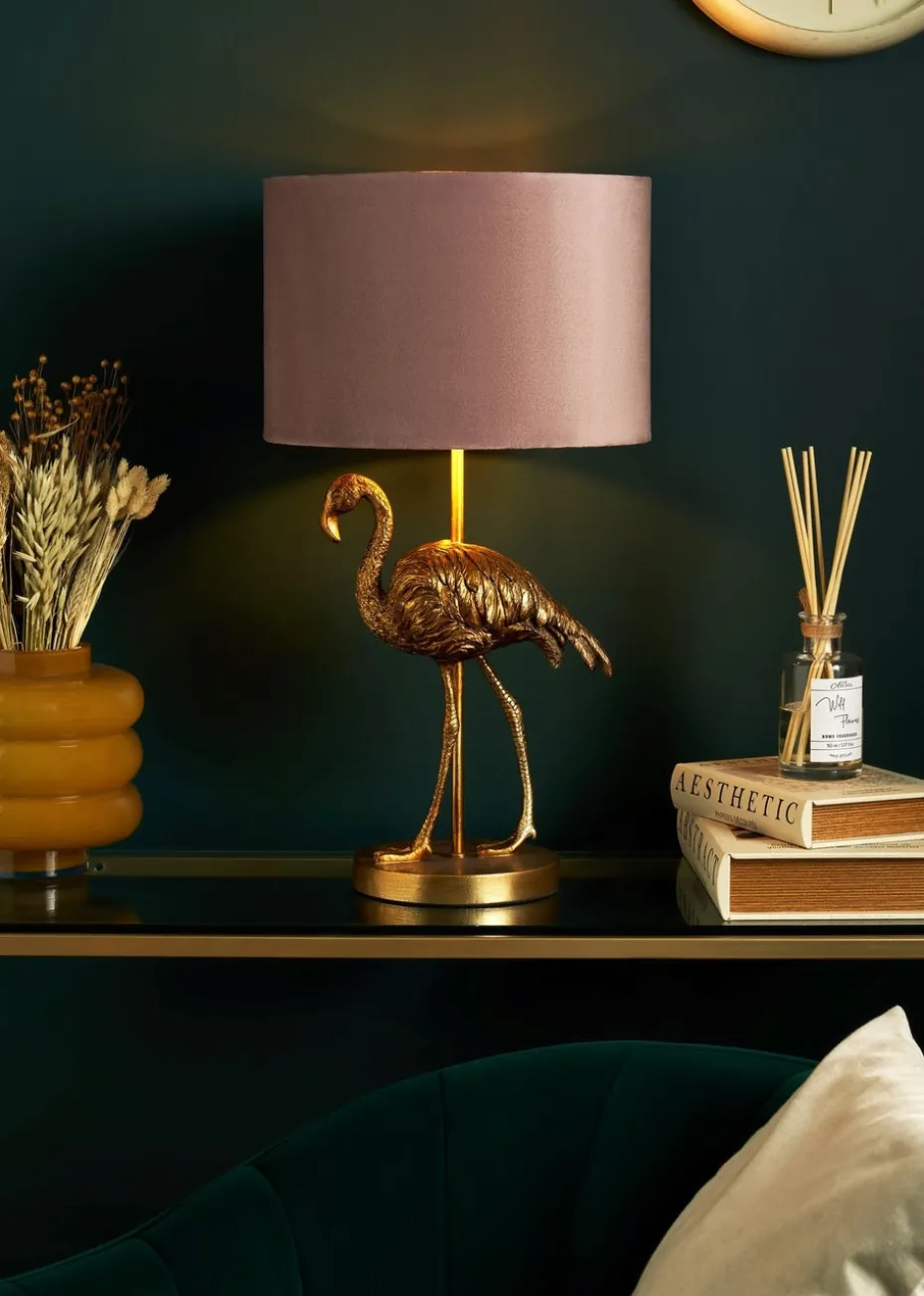 Inlight Gold Flamingo Table Lamp (56cm x 30cm x 30cm)
