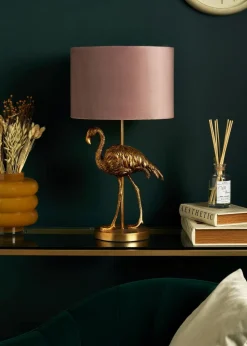 Inlight Gold Flamingo Table Lamp (56cm x 30cm x 30cm)