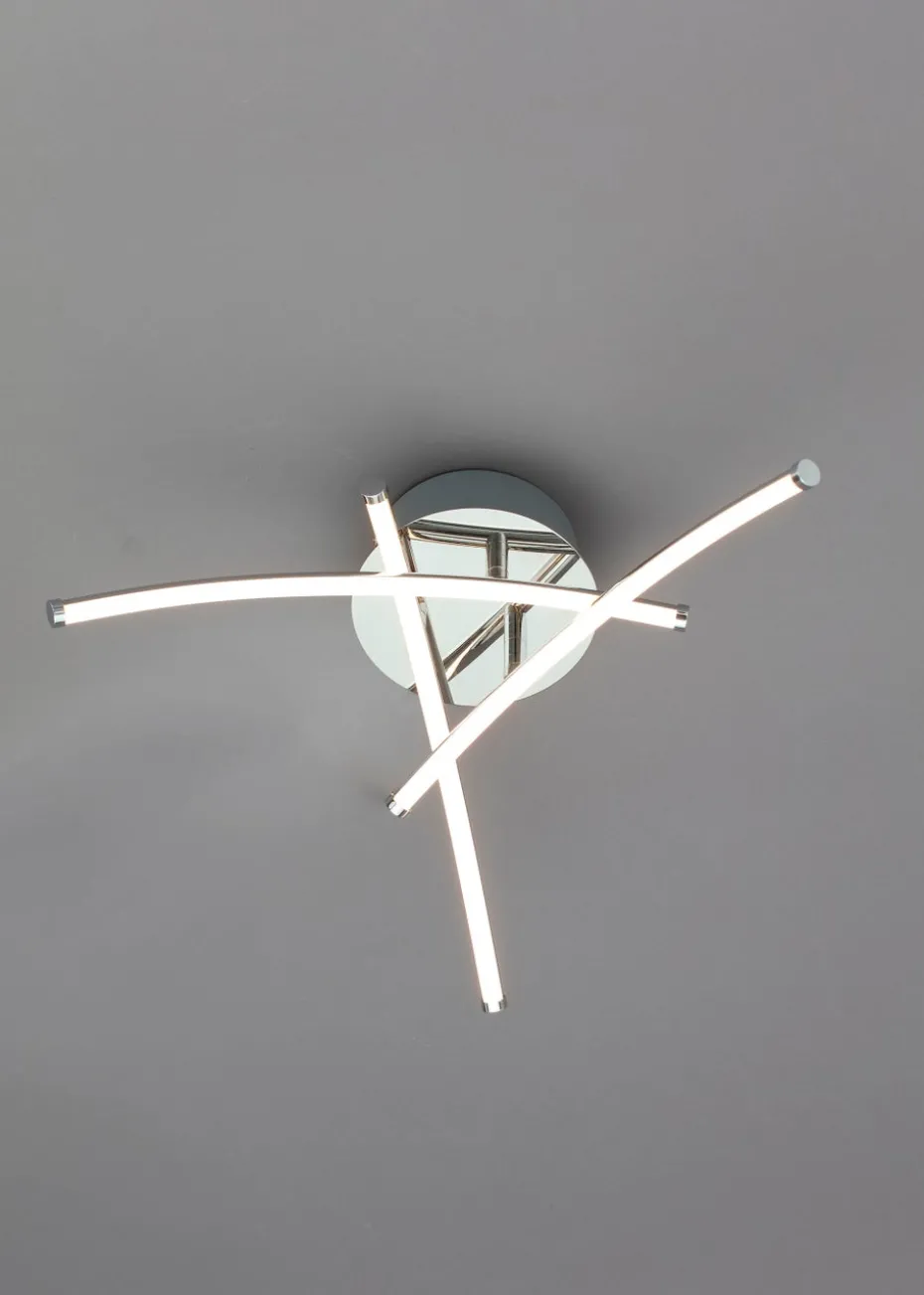 Inlight LED 3 Arm Flush Light (14cm x 36.5cm)