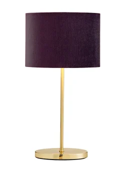 Inlight Maroon Velvet Stick Table Lamp (40cm x 16cm x 21cm)